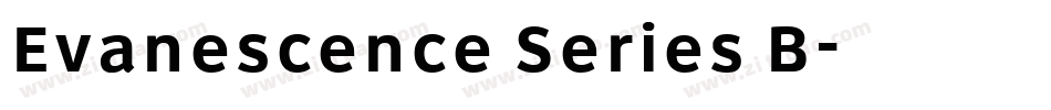 Evanescence Series B字体转换